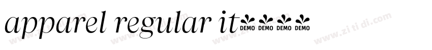 apparel regular it字体转换
